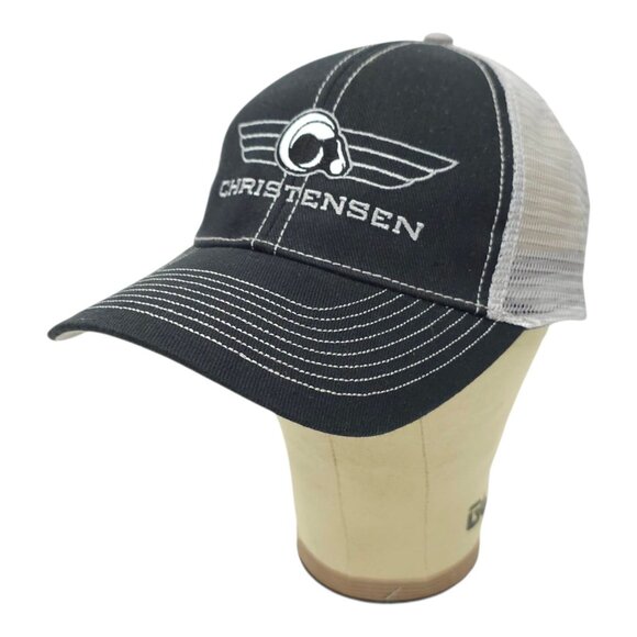 Christensen Arms Ram Mesh Strapback Cap Wordmark Gradient Trucker Baseball Hat - Picture 2 of 14